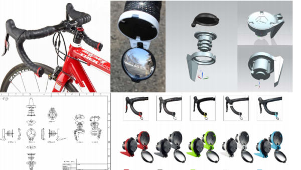 자전거 백 미러 금형 설계